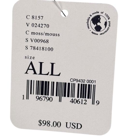 Free People Riviera Moss Green Print Open Kimono Long Jacket NWT Boho sz ALL OS - Picture 15 of 16